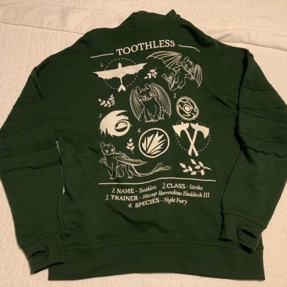 How To Train Your Dragon Night Fury Hoodie - Picture 2 of 8